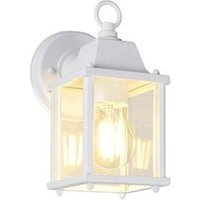 Außenwandlampe Laterne Haustürlampe Alu weiß Gartenleuchte Fassadenlampe 22,5 cm von Trio