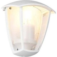 Außenwandleuchte Wandlampe Fassadenleuchte Aluminium weiß E27 Laterne IP44 H20cm von Trio