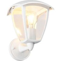 Außenwandleuchte Wandlampe Fassadenleuchte Aluminium weiß Laterne IP44 H 24 cm Außenwandleuchte Wandlampe Fassadenleuchte Aluminium weiß Laterne IP44 H 24 cm von Trio