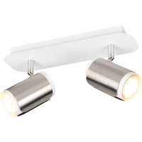 Deckenlampe Deckenleuchte Wohnzimmerlampe Metall Nickel matt verstellbar H 16 cm von Trio