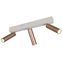 Deckenleuchte Deckenlampe Wohnzimmerlampe Metall coffee LED SMD Switch Dimmer L 44 cm von Trio