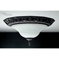 Deckenleuchte E27 Mit Glas Rustikal Weiß Deckenleuchte E27 Mit Glas Rustikal Weiß von Trio