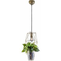 Design Hänge Leuchte Käfig Pendel Decken Lampe Blumen Topf Sisal Wohn Zimmer Beleuchtung von Trio