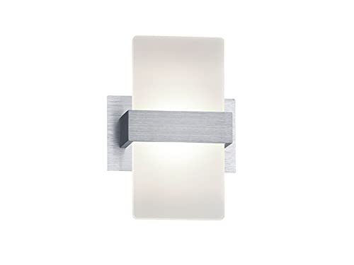 Trio Leuchten LED Wandleuchte Platon 274670105, Aluminium, Schirm Acryl weiß, 1 x 4.5 Watt von Trio Leuchten