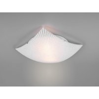 Flache Deckenleuchte elisa mit Glas Lampenschirm Weiß, Quadrat 40cm Flache Deckenleuchte elisa mit Glas Lampenschirm Weiß, Quadrat 40cm von Trio