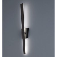 Flache led Wandleuchte zita Schwarz indirekte Wandbeleuchtung, Höhe 60cm von Trio
