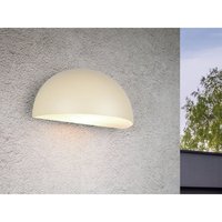 Trio - Halbrunde Downlight Außenwandleuchte maas Beige, Breite 27cm von Trio