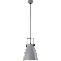 Hängelampe Metall in Grau E27 Ø 21 cm Industrial von Trio