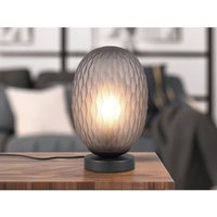 Tischleuchte facette mit ovalem Lampenschirm Rauchglas, Höhe 28cm Tischleuchte facette mit ovalem Lampenschirm Rauchglas, Höhe 28cm von Trio