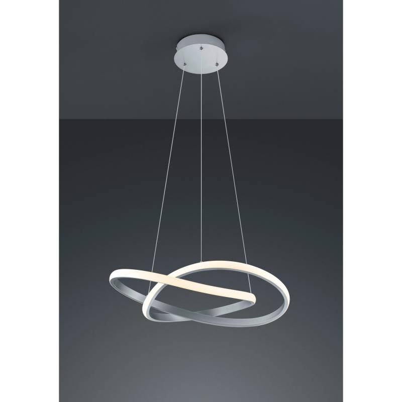 LED-Deckenlampe Course Nickel matt 1-flammig 27 W von Trio