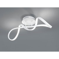 LED Deckenleuchte PERUGIA Metall Weiß matt 3 Stufen Dimmer, Breite 60cm von Trio