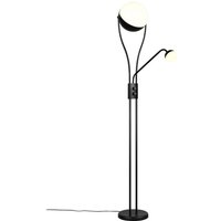 LED Stehlampe Standleuchte Bürolampe Metall schwarz Dimmbar flexibel H 180 cm von Trio