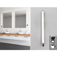 Led Bad Wandleuchte piera mit Steckdose Chrom 119cm - Spiegelleuchte Led Bad Wandleuchte piera mit Steckdose Chrom 119cm - Spiegelleuchte von Trio