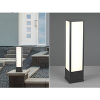 Trio Lighting - led Sockelleuchte fuerte eckig in Anthrazit, Höhe 60cm, IP54 von TRIO LIGHTING