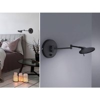 Trio - led Wandleuchte kazan Schwarz verstellbar stufenlos dimmbar, Breite 55cm von Trio