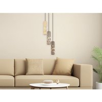 Trio - Moderne Cluster Pendelleuchte stream 3-flammig aus Metall in Coffee Tönen, Ø28cm Trio - Moderne Cluster Pendelleuchte stream 3-flammig aus Metall in Coffee Tönen, Ø28cm von Trio