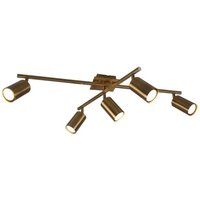 [NEUWERTIG] B-Ware Trio Lighting Deckenstrahler Marley Deckenlampe Deckenlicht Altmessing 5 Flammig von Trio