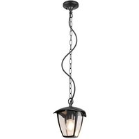 Pendelleuchte Hängeleuchte Deckenleuchte Aluminium schwarz Laterne IP44 H 82 cm von Trio