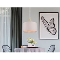 Trio - Pendelleuchte korba mit Stoffschirm Weiß & Holz Baldachin, ø 40cm Trio - Pendelleuchte korba mit Stoffschirm Weiß & Holz Baldachin, ø 40cm von Trio