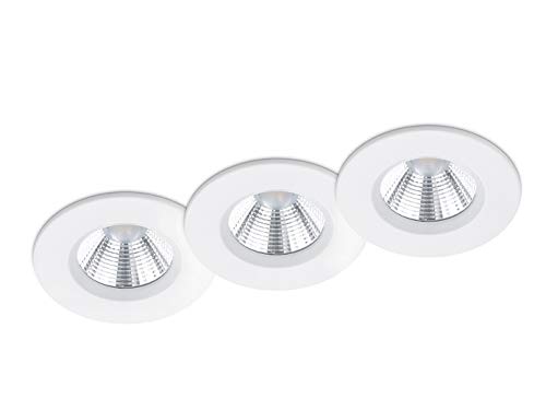 Trio Leuchten LED Einbauleuchten 3er-Set Zagros 650710331, Metall Weiß matt, inkl. 3x 5,5 Watt LED von Trio Leuchten