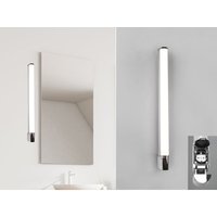 Trio - led Bad Wandleuchte piera mit Steckdose Chrom 79cm - Spiegelleuchte von Trio