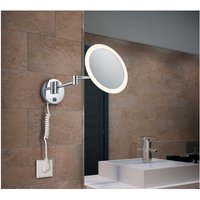 Led Badspiegel view rund mit Beleuchtung und Vergrößerung von Trio Leuchten