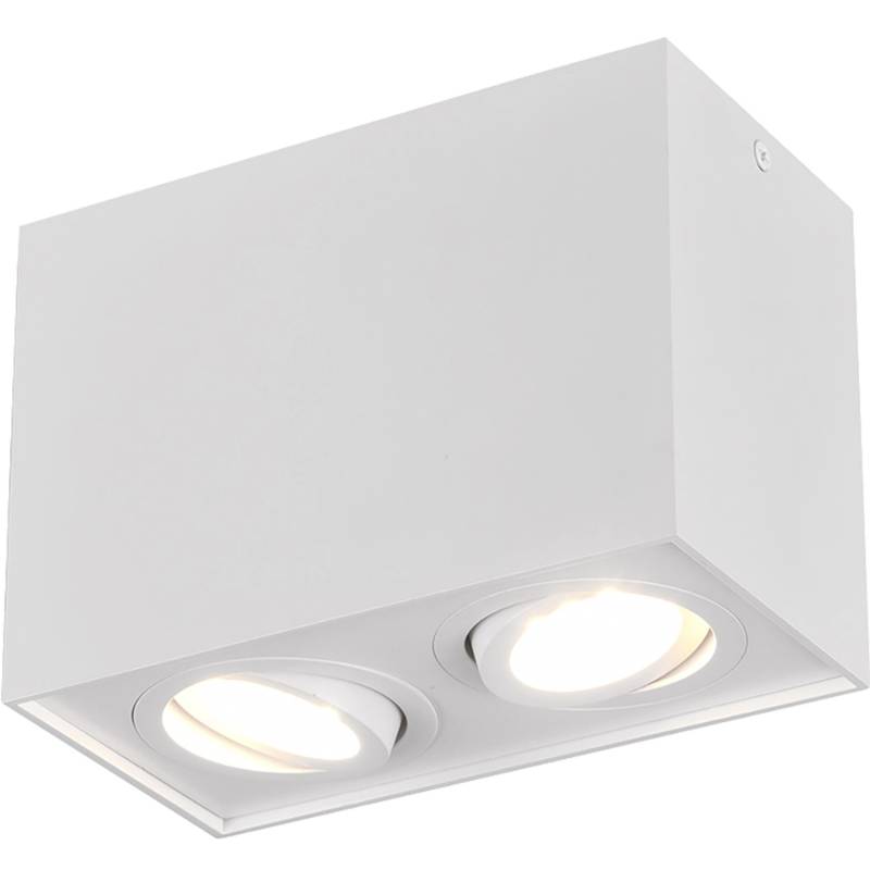 Trio Deckenleuchte Biscuit 2-flammig Weiß matt 125 mm x 178 mm x 96 mm von Trio