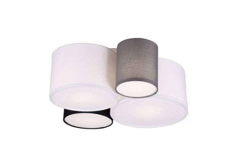 Trio Deckenleuchte Hotel schwarz/weiß/grau von Trio