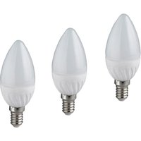 Trio - E14 led 3 Stk. - 6 Watt, 470 Lumen, 3000 Kelvin warmweiß, Ø3,7cm - nicht dimmbar Trio - E14 led 3 Stk. - 6 Watt, 470 Lumen, 3000 Kelvin warmweiß, Ø3,7cm - nicht dimmbar von Trio