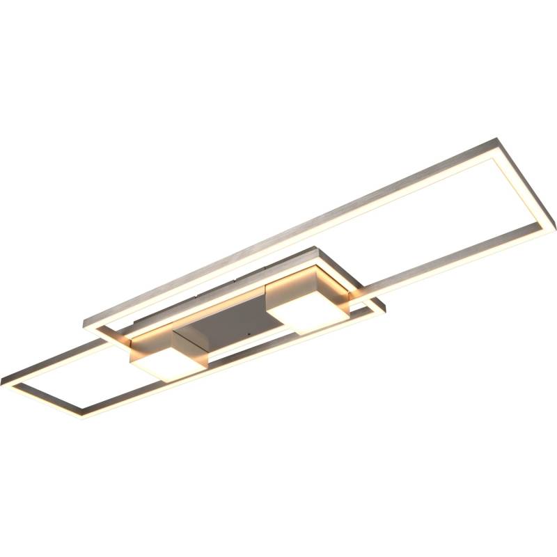 Trio LED Deckenleuchte Albany 100 cm x 8 cm x 28 cm Nickel Matt von Trio