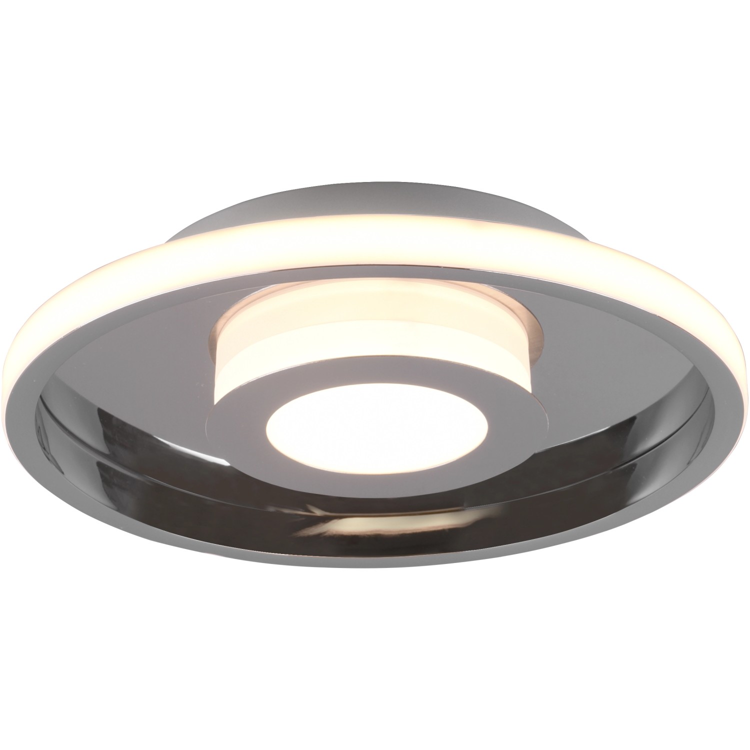 Trio LED-Deckenleuchte Ascari 68 mm x 300 mm x 300 mm Chrom von Trio