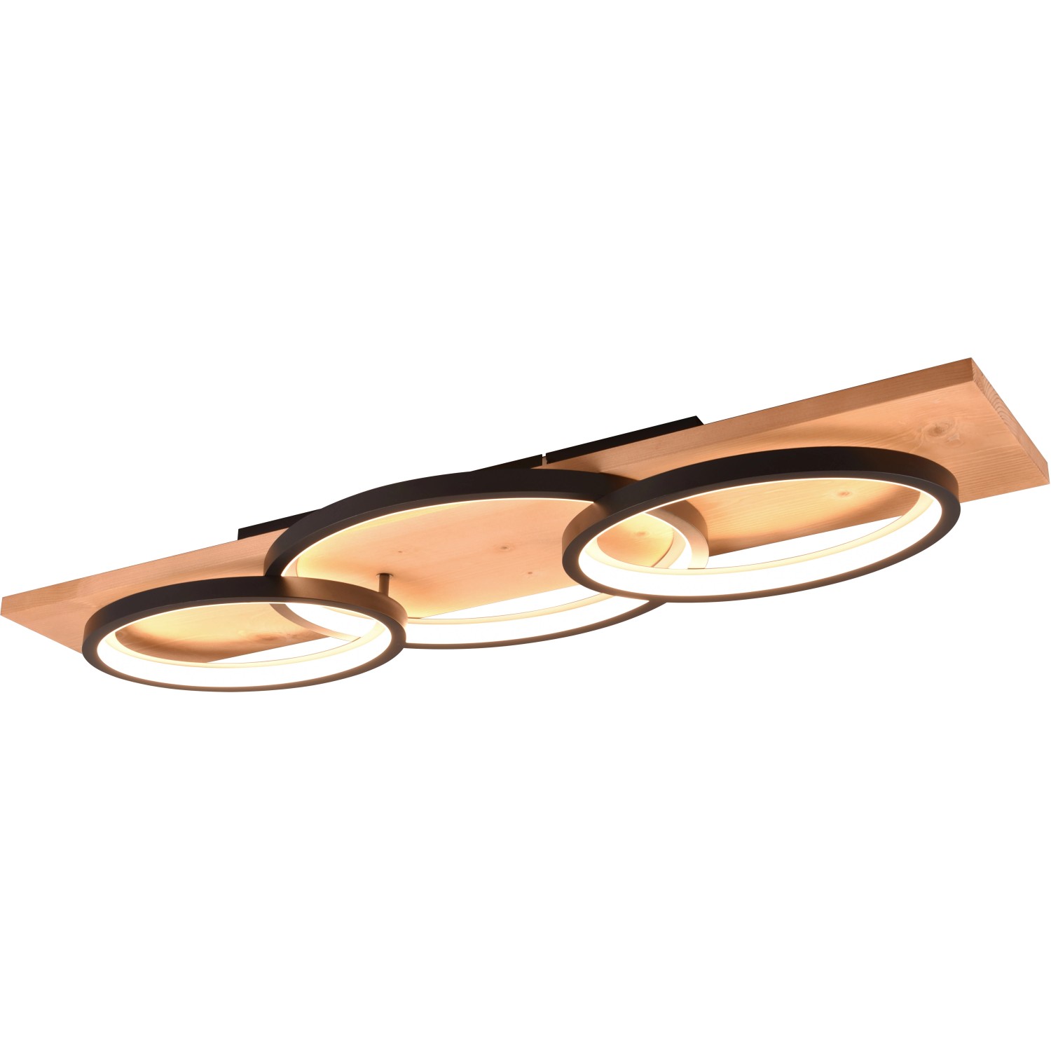 Trio LED Deckenleuchte Barca Schwarz matt 10 x 97 x 33 cm Trio LED Deckenleuchte Barca Schwarz matt 10 x 97 x 33 cm von Trio