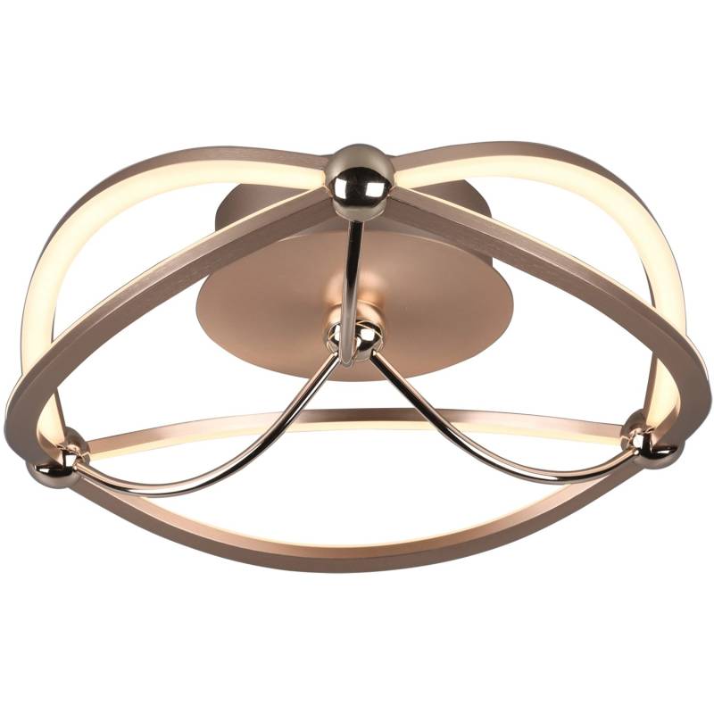 Trio LED Deckenleuchte Charivari Messing matt 140 mm x 410 mm x 410 mm von Trio