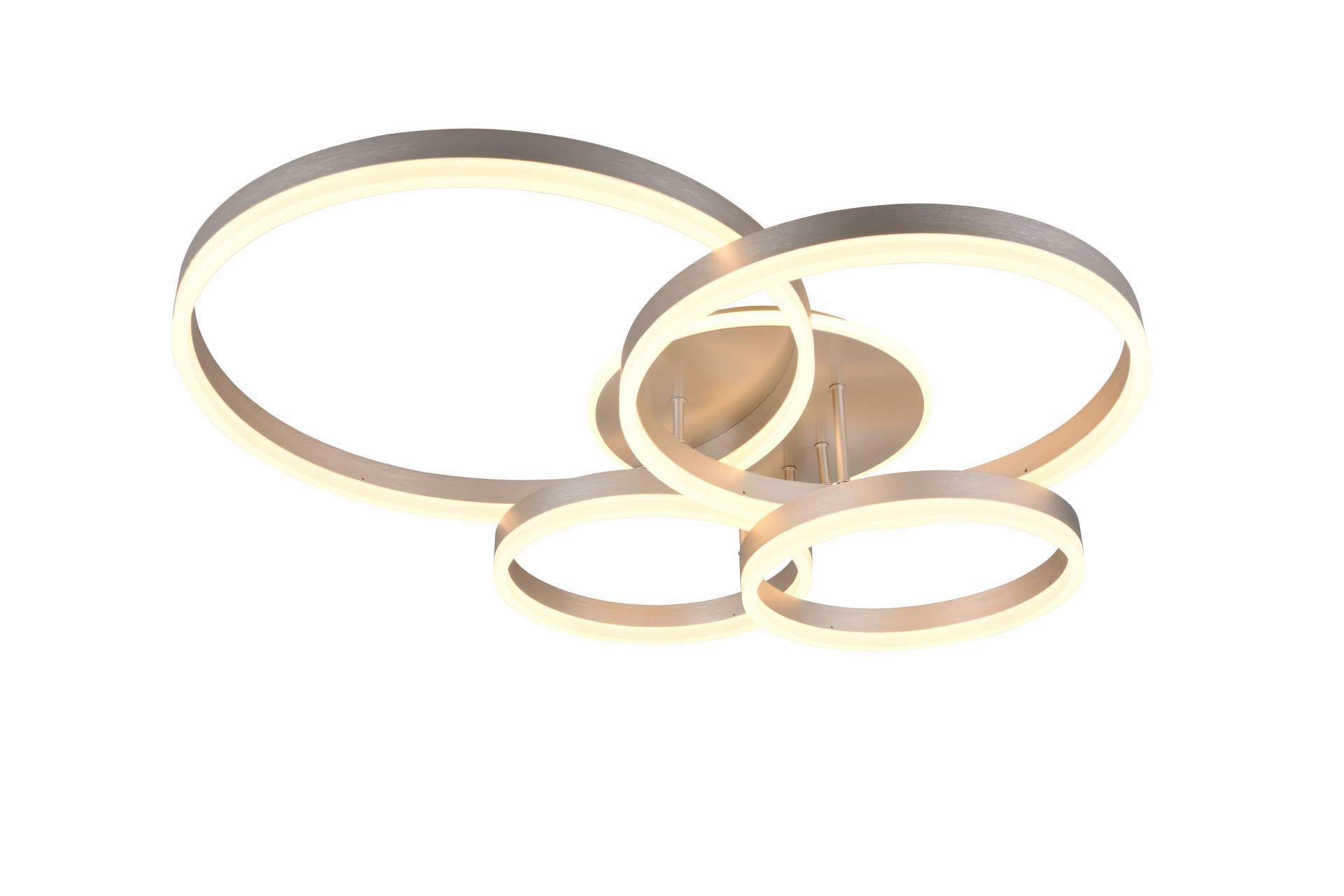 Trio LED-Deckenleuchte DRAKE 1-flammig in Farbe Nickel matt, Kunststoff weiß Trio LED-Deckenleuchte DRAKE 1-flammig in Farbe Nickel matt, Kunststoff weiß von Trio