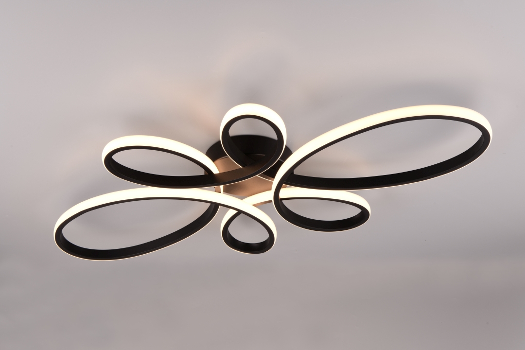 Trio LED-Deckenleuchte FLY 1-flammig in Farbe schwarz matt Trio LED-Deckenleuchte FLY 1-flammig in Farbe schwarz matt von Trio