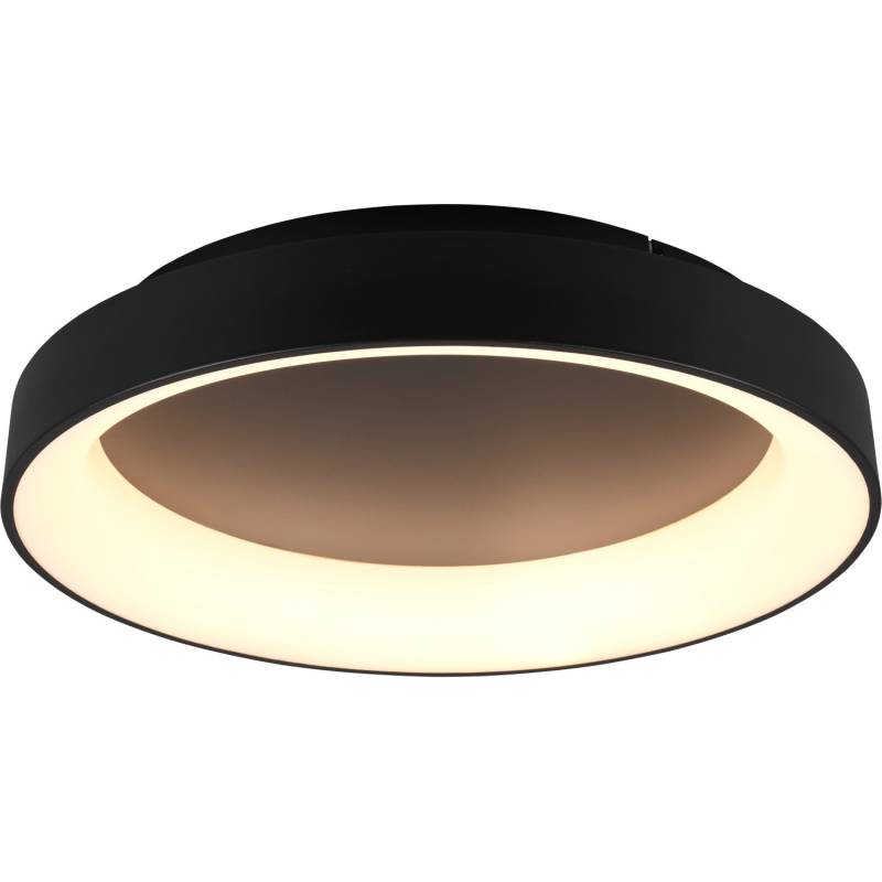 Trio LED Deckenleuchte Girona Schwarz matt 120 mm x 600 mm x 600 mm von Trio