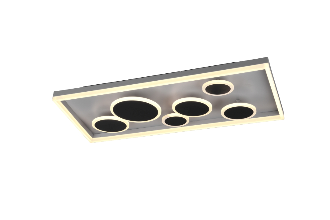Trio LED-Deckenleuchte HARRIET 1-flammig in Farbe anthrazit, Kunststoff weiß Trio LED-Deckenleuchte HARRIET 1-flammig in Farbe anthrazit, Kunststoff weiß von Trio