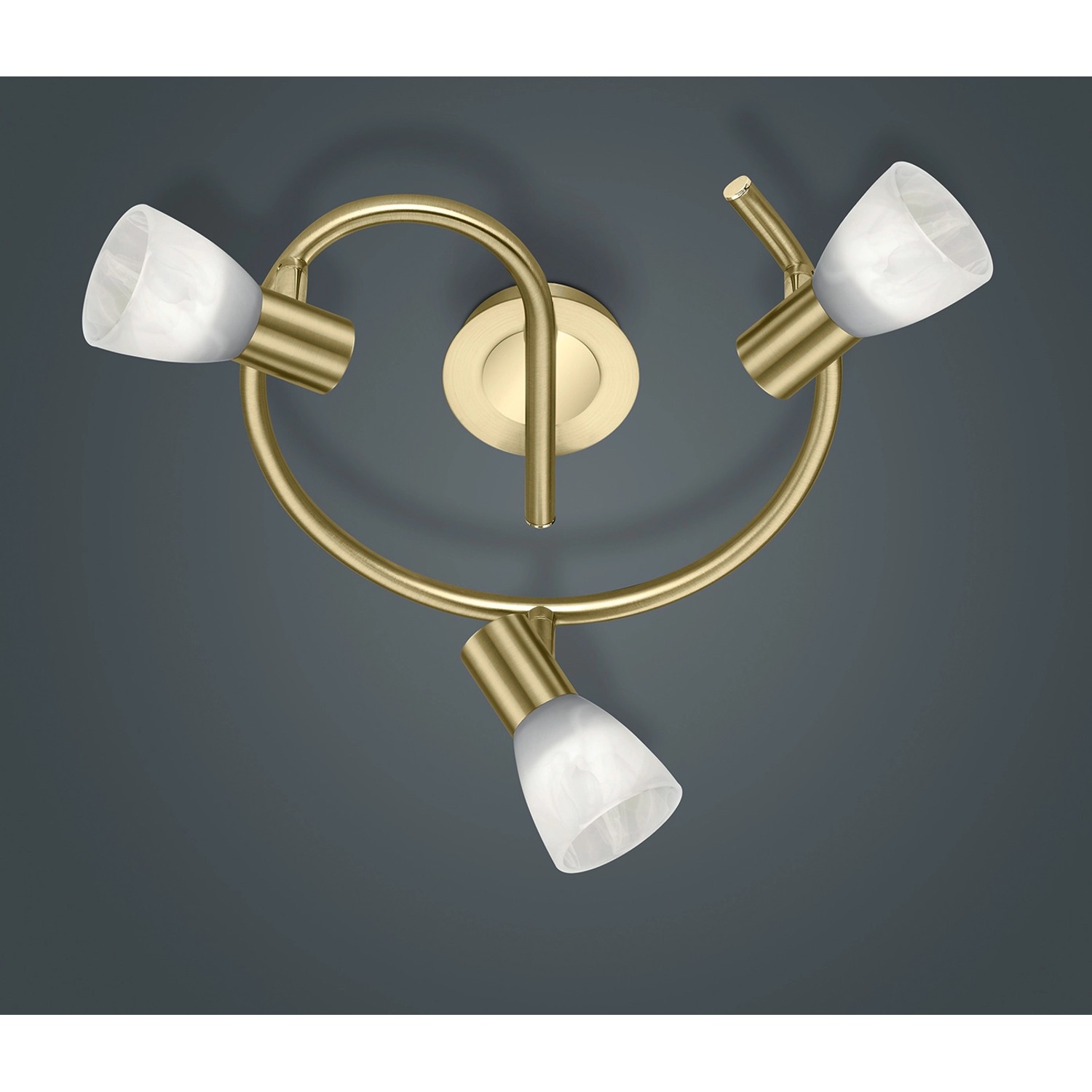 Trio LED-Deckenleuchte Levisto Messing matt Trio LED-Deckenleuchte Levisto Messing matt von Trio