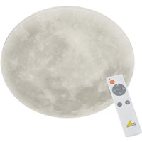 Trio - Dimmbare led Deckenleuchte lunar mit Nachtlicht, Mondphasen Fernbedienung Ø40cm von Trio