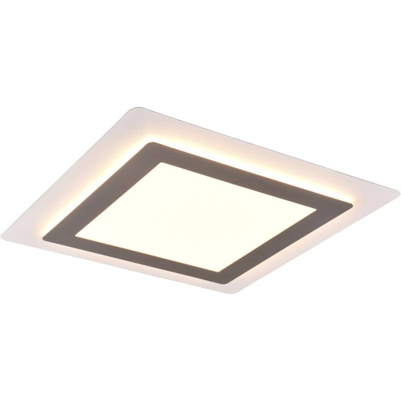 Trio LED Deckenleuchte Morgan Nickel matt 4,2 x 45 x 45 cm von Trio