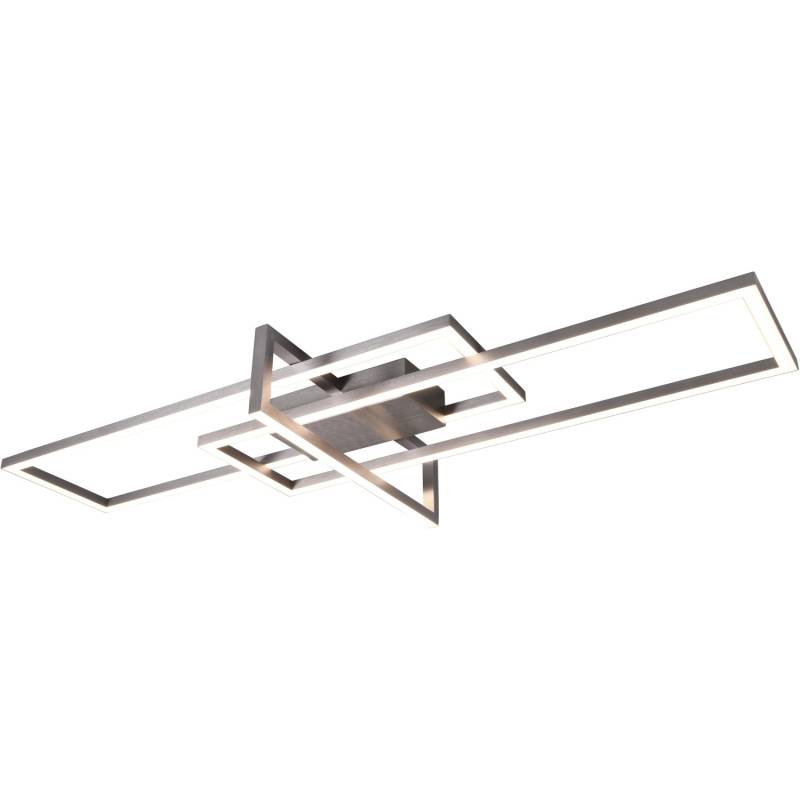 Trio LED Deckenleuchte Salinas Nickel matt 115 mm x 1000 mm x 400 mm von Trio