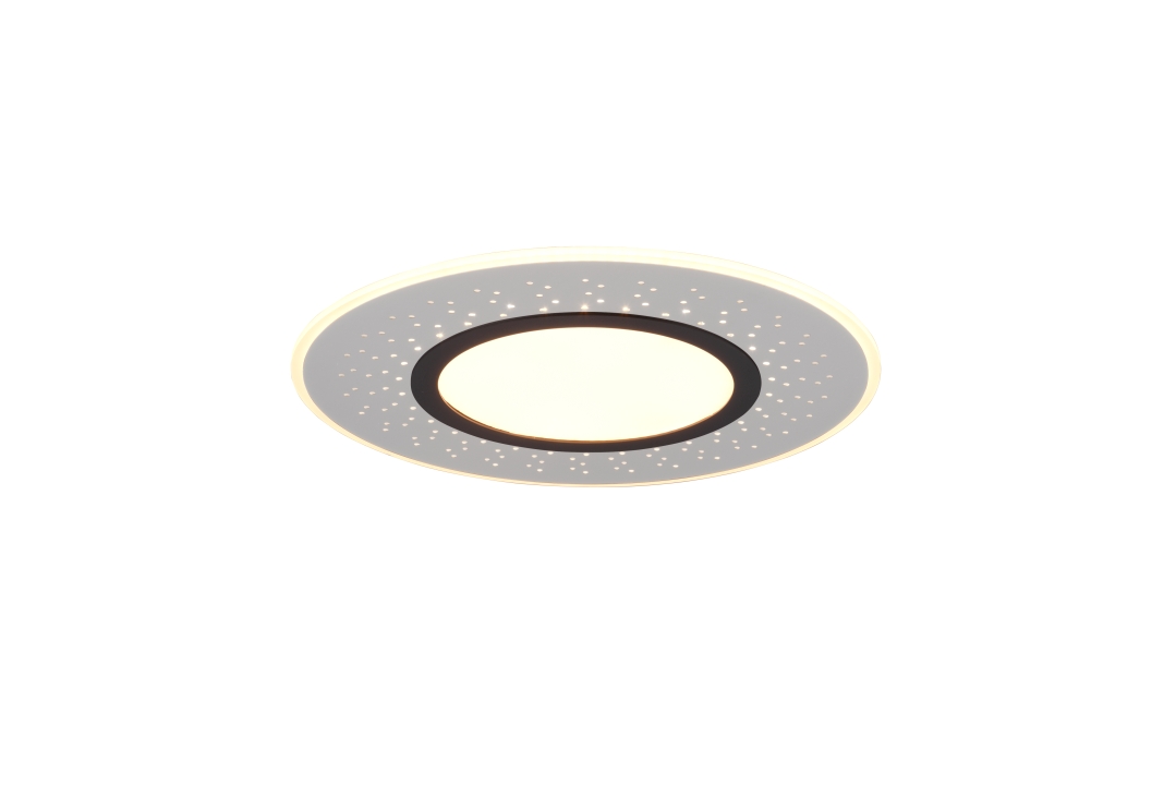 Trio LED-Deckenleuchte VERUS 1-flammig in Farbe Nickel matt, Kunststoff schwarz Trio LED-Deckenleuchte VERUS 1-flammig in Farbe Nickel matt, Kunststoff schwarz von Trio
