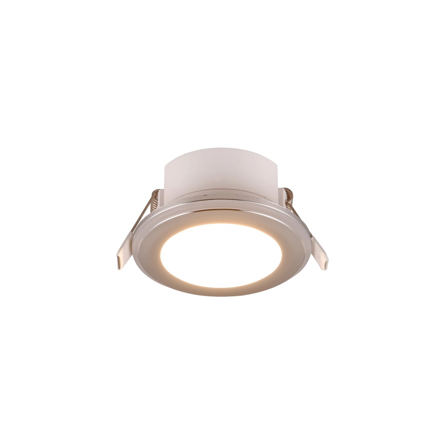 Trio LED-Einbauleuchten Argus 1-flammig Chrom Ø 8,2 cm von Trio