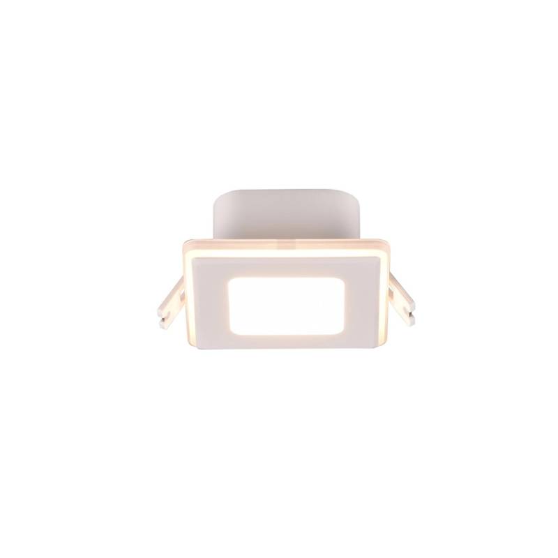 Trio LED-Einbauleuchten Nimbus 1-flammig Weiß Matt 8,5 cm x 8,5 cm von Trio