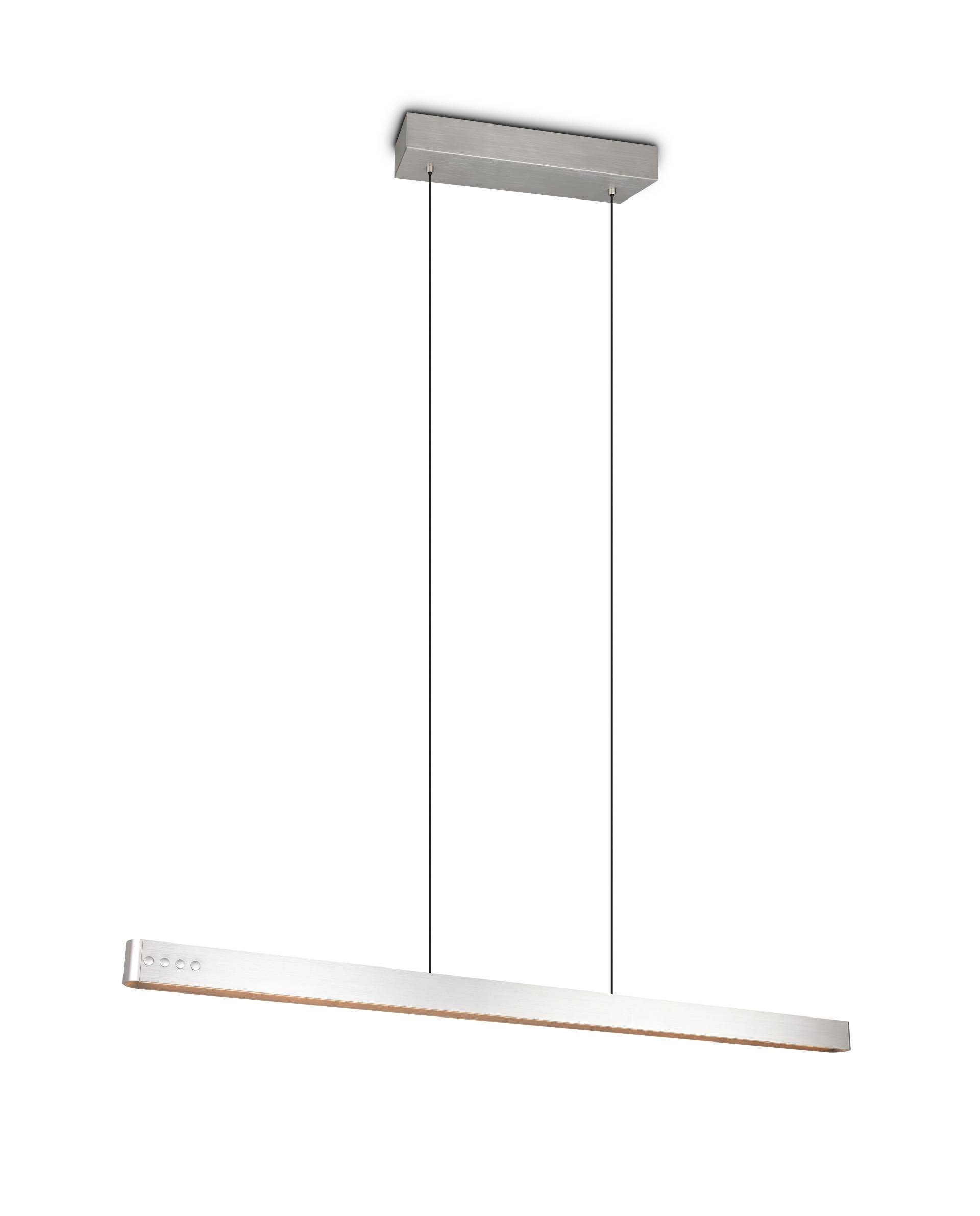 Trio LED-Pendelleuchte DONEGAL 1-flammig in Farbe Nickel matt, Kunststoff weiß Trio LED-Pendelleuchte DONEGAL 1-flammig in Farbe Nickel matt, Kunststoff weiß von Trio