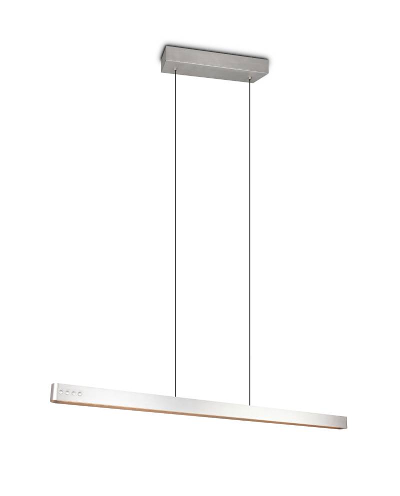 Trio LED-Pendelleuchte DONEGAL 1-flammig in Farbe Nickel matt, Kunststoff weiß Trio LED-Pendelleuchte DONEGAL 1-flammig in Farbe Nickel matt, Kunststoff weiß von Trio