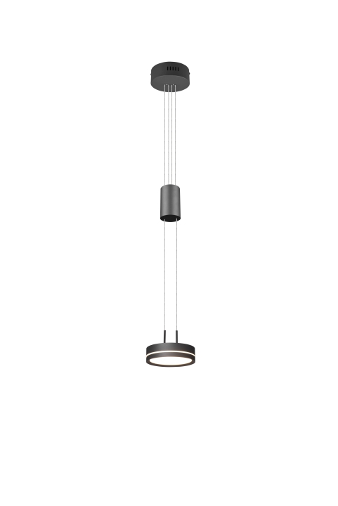 Trio LED-Pendelleuchte FRANKLIN 1-flammig in Farbe anthrazit, Kunststoff weiß Trio LED-Pendelleuchte FRANKLIN 1-flammig in Farbe anthrazit, Kunststoff weiß von Trio