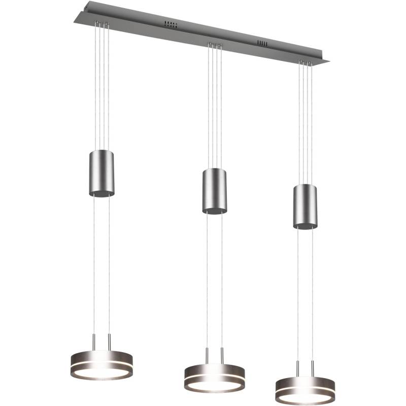 Trio LED-Pendelleuchte Franklin 1.500 mm x 850 mm x 140 mm Nickel Matt von Trio