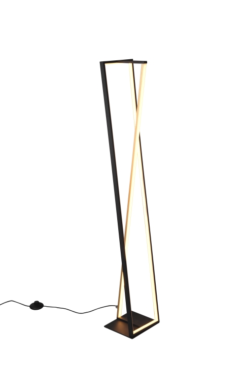 Trio LED-Stehleuchte EDGE 1-flammig in Farbe schwarz matt, Kunststoff schwarz von Trio