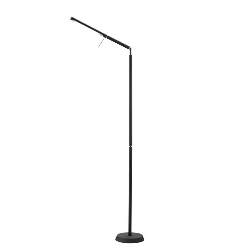 Trio LED-Stehleuchte Filigran 1-flammig Eisen Modern Schwarz Dimmbar 18x162 cm (BxH) Leuchtmittel inklusive von Trio